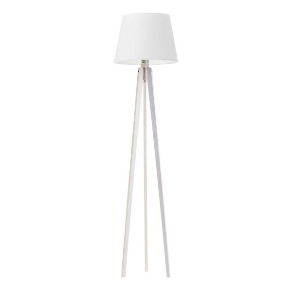 Lampa podłogowa drewniana CURACAO styl scandi Biały/ Biały 922419