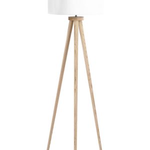 Lampa podłogowa Drewno dębowe Biały 61107 Lampa podłogowa Drewno dębowe Biały 61107
