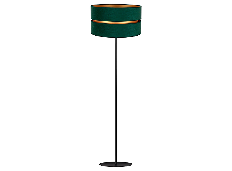 Lampa podłogowa Duo welurowa zielona 333489