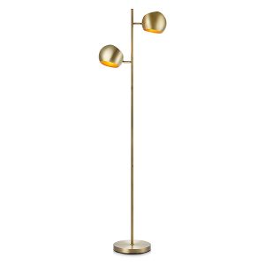 Lampa podłogowa Edgar 2-punktowa metalowa złota 52919 Lampa podłogowa Edgar 2-punktowa metalowa złota 52919