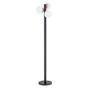 Lampa podłogowa Ente 3-punktowa stalowa biało-czarna 29058 Lampa podłogowa Ente 3-punktowa stalowa biało-czarna 29058