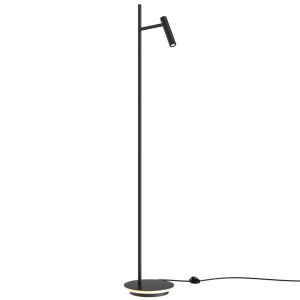 Lampa podłogowa ESTUDO czarna LED 1x11W Ciepła biel 730lm Maytoni 883449 Lampa podłogowa ESTUDO czarna LED 1x11W Ciepła biel 730lm Maytoni 883449