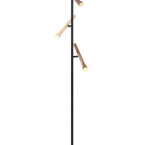 Lampa podłogowa FIATO czarno-brązowa LED 3x3W Odcienie bieli 3x400lm Trio 883485 Lampa podłogowa FIATO czarno-brązowa LED 3x3W Odcienie bieli 3x400lm Trio 883485
