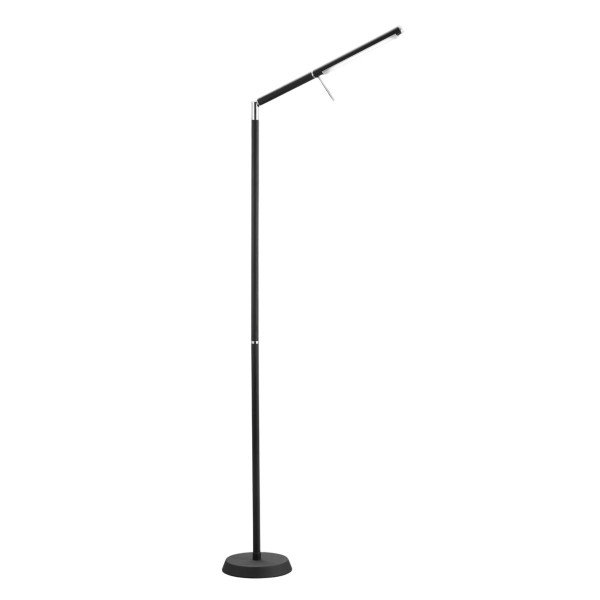 Lampa podłogowa FILIGRAN czarno-biała LED 1x6W Ciepła biel 560lm Trio 891803