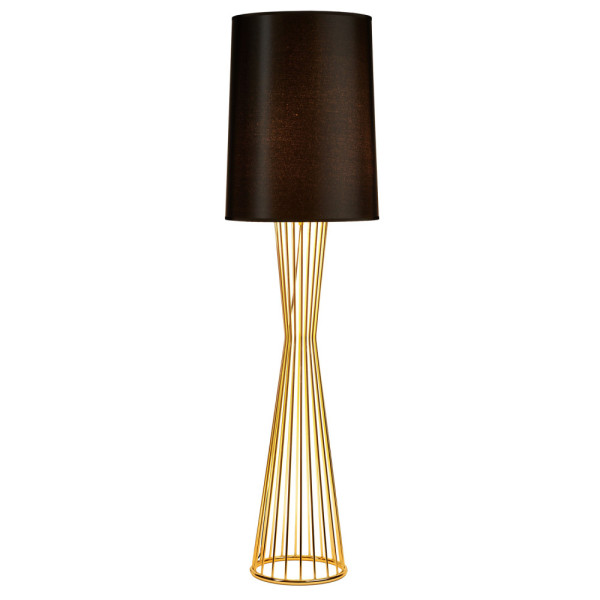 Lampa podłogowa FILO-1 czarno - złota 145 cm 752806