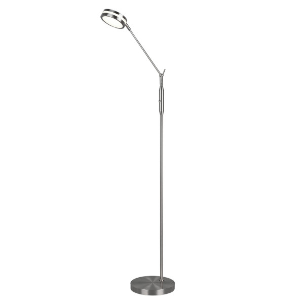 Lampa podłogowa FRANKLIN srebrna LED 1x6W Odcienie bieli 650lm Trio 883421