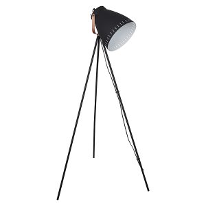 Lampa podłogowa Franklin stalowa czarna 34988 Lampa podłogowa Franklin stalowa czarna 34988