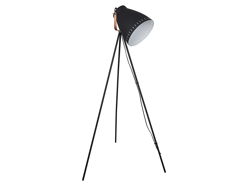 Lampa podłogowa Franklin stalowa czarna 34988