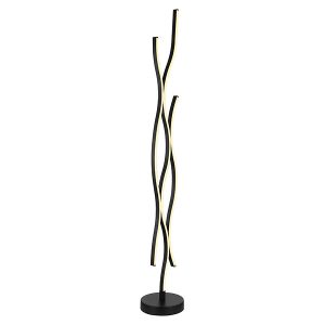 Lampa podłogowa Geronimo LED 3-punktowa metalowa czarna 131008 Lampa podłogowa Geronimo LED 3-punktowa metalowa czarna 131008