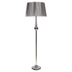 Lampa podłogowa Gillenia stalowa srebrna 524319 Lampa podłogowa Gillenia stalowa srebrna 524319