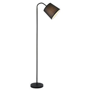 Lampa podłogowa Godric tkaninowa czarna 299334 Lampa podłogowa Godric tkaninowa czarna 299334