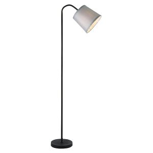 Lampa podłogowa Godric tkaninowa grafitowo-czarna 299333 Lampa podłogowa Godric tkaninowa grafitowo-czarna 299333
