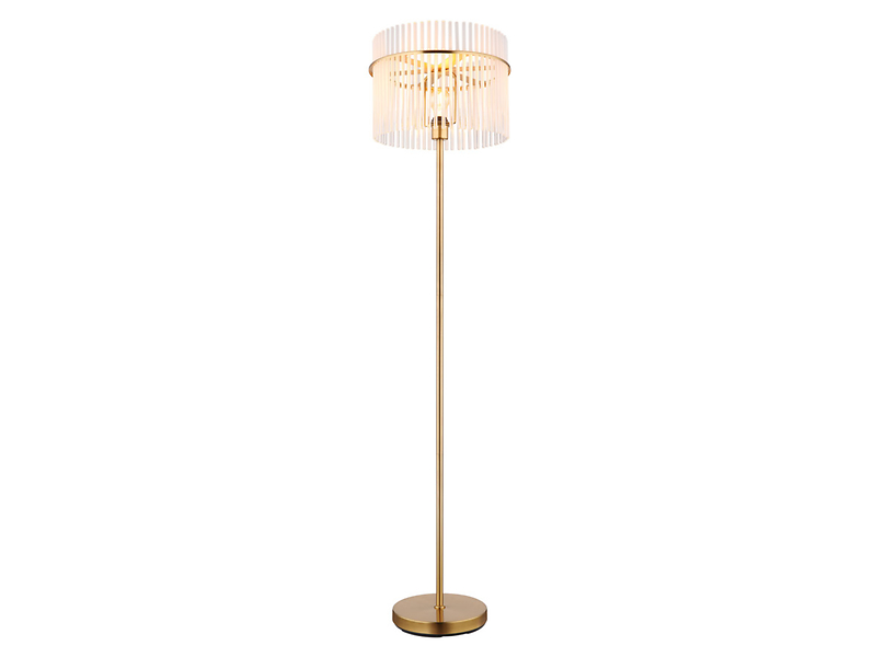 Lampa podłogowa Gorley szklana złota 670432
