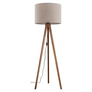 Lampa podłogowa Grand tkaninowa brązowa 266464 Lampa podłogowa Grand tkaninowa brązowa 266464