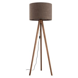 Lampa podłogowa Grand tkaninowa brązowa 266463 Lampa podłogowa Grand tkaninowa brązowa 266463