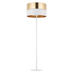 Lampa podłogowa Hilton metalowa biało-złota 57154 Lampa podłogowa Hilton metalowa biało-złota 57154