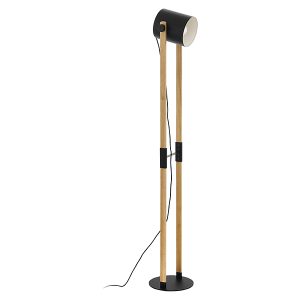 Lampa podłogowa Hornwood drewniana brązowa 30751 Lampa podłogowa Hornwood drewniana brązowa 30751