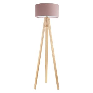 Lampa podłogowa Jasmine bebe 50 cm tkaninowa różowo-beżowa 89067 Lampa podłogowa Jasmine bebe 50 cm tkaninowa różowo-beżowa 89067