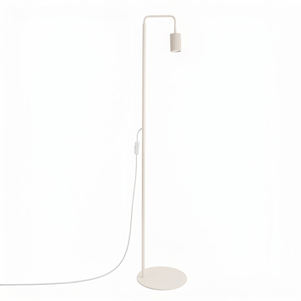 Lampa podłogowa KARBON 1-punktowa aluminiowa beżowa 1069114