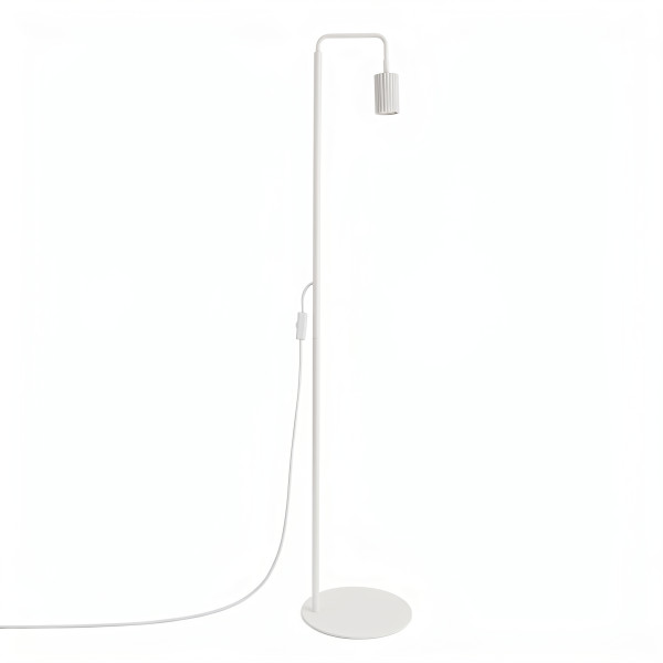 Lampa podłogowa KARBON 1-punktowa aluminiowa biała 1069110