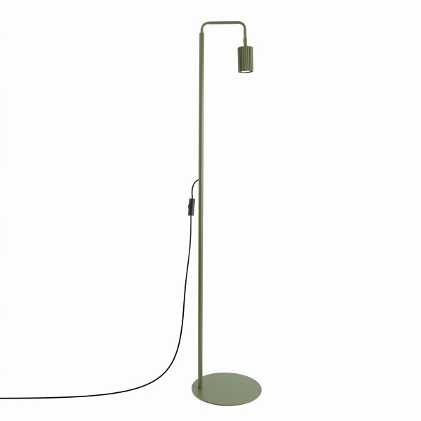 Lampa podłogowa KARBON 1-punktowa aluminiowa oliwkowa 1069106