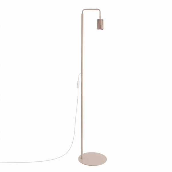 Lampa podłogowa KARBON 1-punktowa aluminiowa taupe 1069108