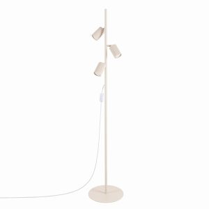 Lampa podłogowa KARBON 3-punktowa aluminiowa beżowa 1069117 Lampa podłogowa KARBON 3-punktowa aluminiowa beżowa 1069117
