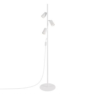 Lampa podłogowa KARBON 3-punktowa aluminiowa biała 1069109 Lampa podłogowa KARBON 3-punktowa aluminiowa biała 1069109