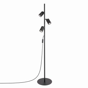 Lampa podłogowa KARBON 3-punktowa aluminiowa czarna 1069119 Lampa podłogowa KARBON 3-punktowa aluminiowa czarna 1069119