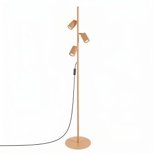 Lampa podłogowa KARBON 3-punktowa aluminiowa złota 1069121 Lampa podłogowa KARBON 3-punktowa aluminiowa złota 1069121