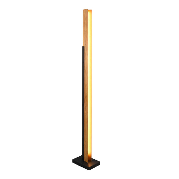 Lampa podłogowa KERALA czarna LED 1x16W Ciepła biel 1950lm Trio 891593