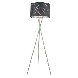 Lampa podłogowa Kidal tkaninowa szara 24135 Lampa podłogowa Kidal tkaninowa szara 24135