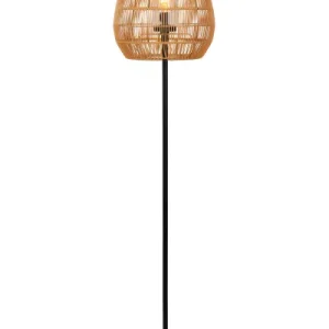 Lampa podłogowa kolor rattano-czarna NERIDA 1xE27x40W Lucide 891674 Lampa podłogowa kolor rattano-czarna NERIDA 1xE27x40W Lucide 891674
