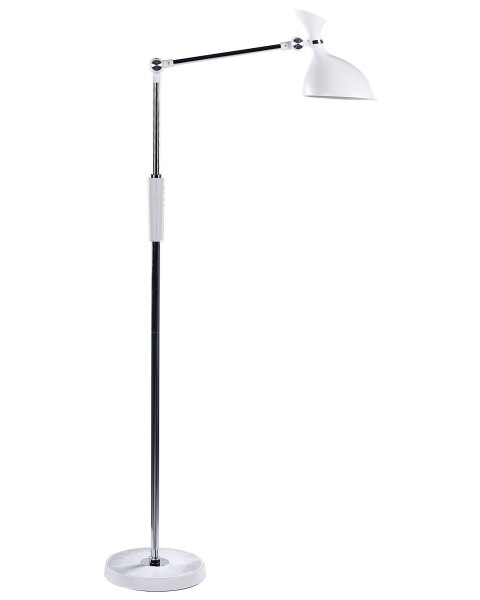 Lampa podłogowa LED ze ściemniaczem biała 279487