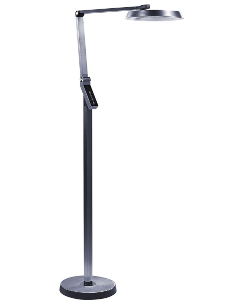 Lampa podłogowa LED ze ściemniaczem ciemnoszara 279493