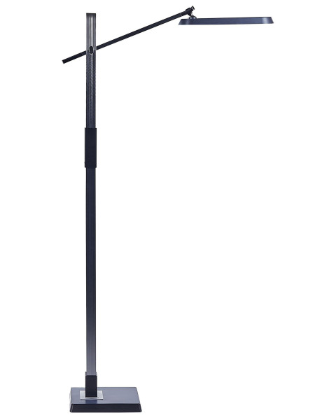 Lampa podłogowa LED ze ściemniaczem ciemnoszara 279486