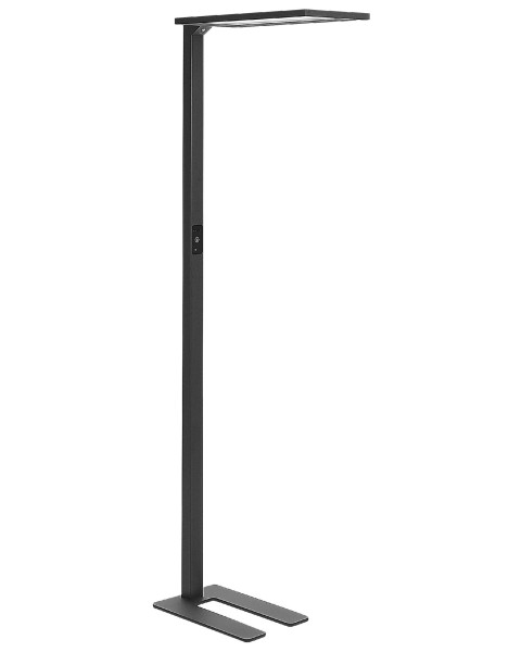 Lampa podłogowa LED ze ściemniaczem czarna 142003