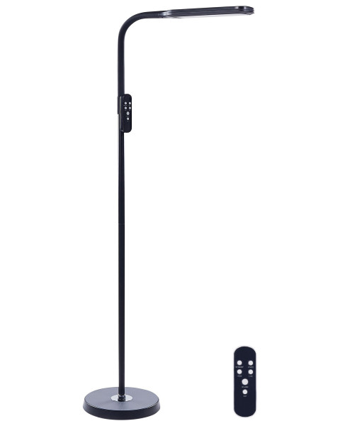 Lampa podłogowa LED ze ściemniaczem czarna 279491
