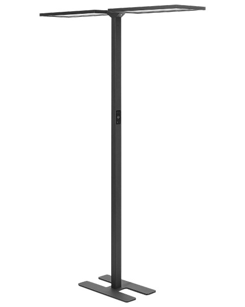 Lampa podłogowa LED ze ściemniaczem czarna 142000