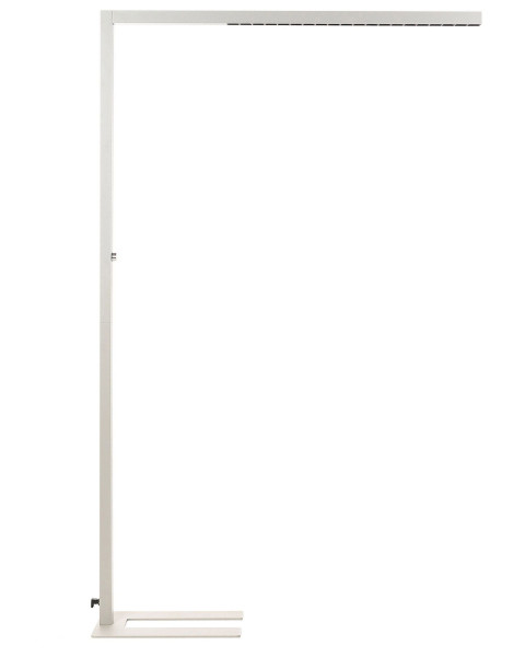 Lampa podłogowa LED ze ściemniaczem srebrna 61165