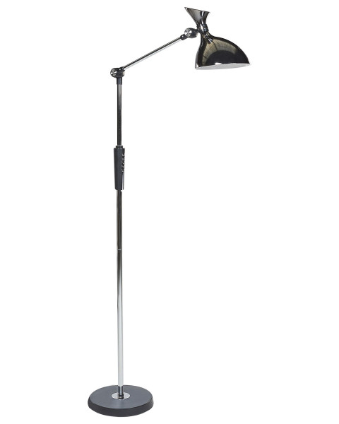 Lampa podłogowa LED ze ściemniaczem srebrna 710962