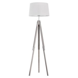 Lampa podłogowa Lorenzo tkaninowa biała 42922 Lampa podłogowa Lorenzo tkaninowa biała 42922