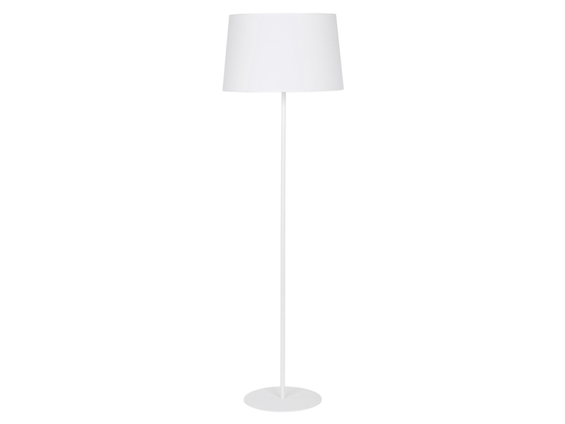 Lampa podłogowa Maja tkaninowa biała 38516