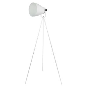 Lampa podłogowa Malu metalowa biała 20206 Lampa podłogowa Malu metalowa biała 20206