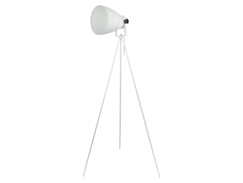 Lampa podłogowa Malu metalowa biała 20206