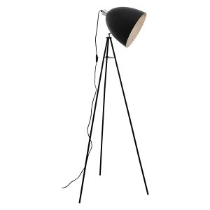 Lampa podłogowa Mareperla stalowa czarna 32548 Lampa podłogowa Mareperla stalowa czarna 32548
