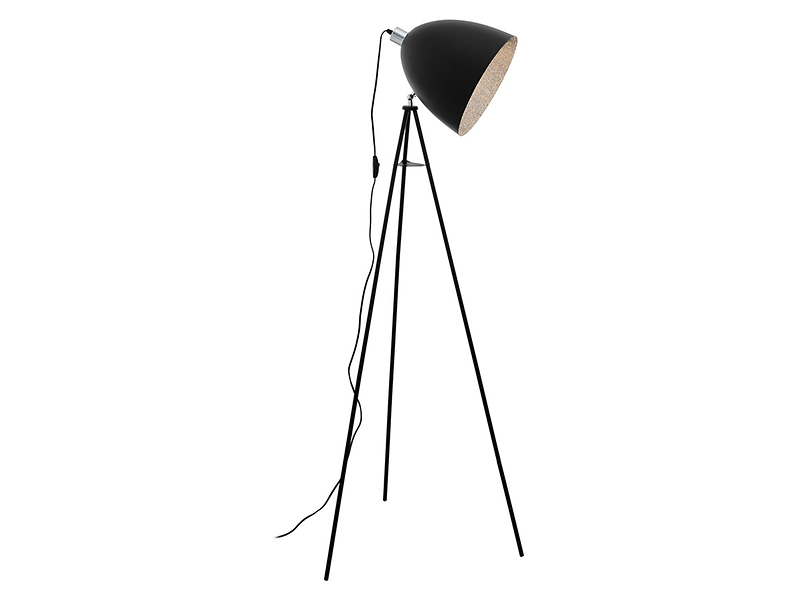 Lampa podłogowa Mareperla stalowa czarna 32548