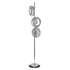 Lampa podłogowa Mercurio LED 3-punktowa metalowa srebrna 95352 Lampa podłogowa Mercurio LED 3-punktowa metalowa srebrna 95352