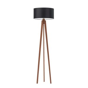Lampa podłogowa MIAMI drewniana tripod Mahoń/ Czarny 1004115 Lampa podłogowa MIAMI drewniana tripod Mahoń/ Czarny 1004115