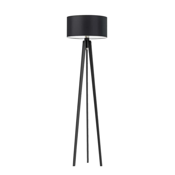 Lampa podłogowa MIAMI tripod design Heban/ Czarny 1003627